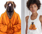 english mastiff women's yoga top