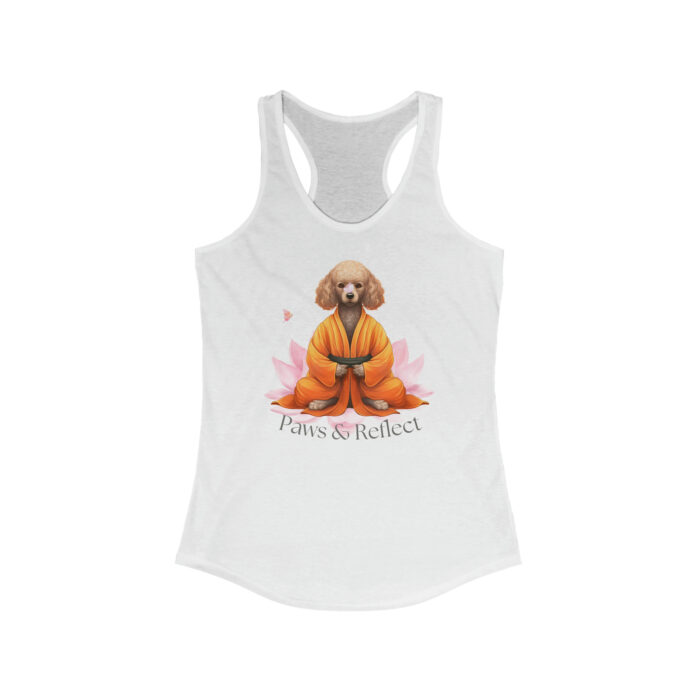 Poodle Women's Yoga Top - Poodle Balance Design