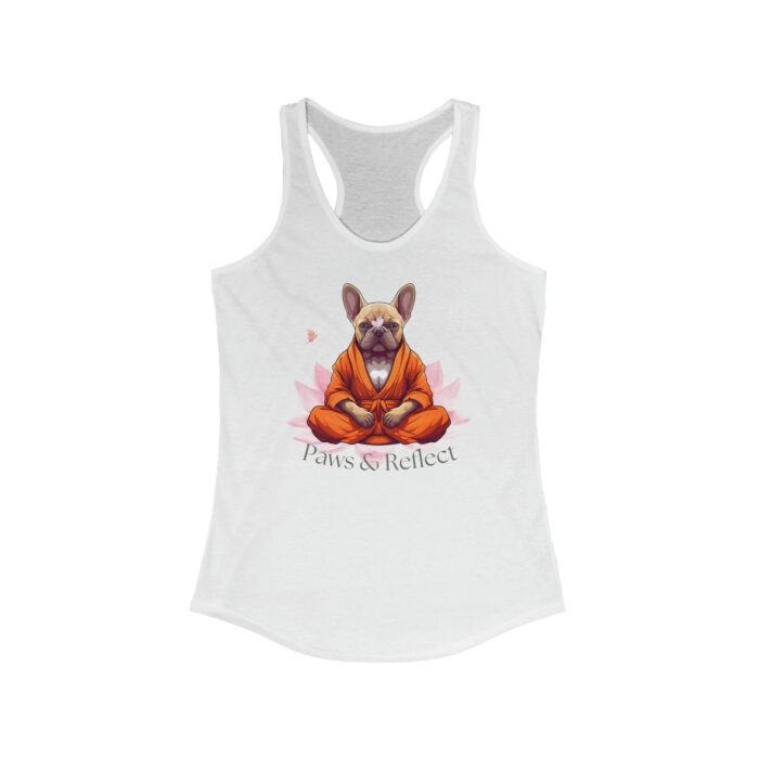 French Bulldog Women's Yoga Top - Unique Yoga Apparel with French Bulldog Design - Paws & Reflect