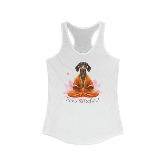 Dachshund Women's Yoga Top - Unique Yoga Apparel with Dachshund Design - Paus & Reflect