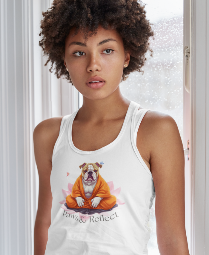 bulldog women's yoga top