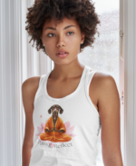 Dachshund Women's Yoga Top - Unique Yoga Apparel with Dachshund Design - Paus & Reflect