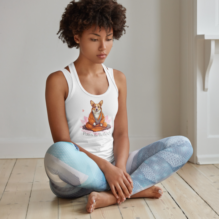 corgi women's yoga top