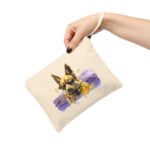 High-quality German Shepherd Zipper Pouch made from premium cotton canvas showcasing a majestic German Shepherd design.