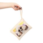 High-quality Poodle Zipper Pouch made from premium cotton canvas showcasing a sophisticated Poodle design.