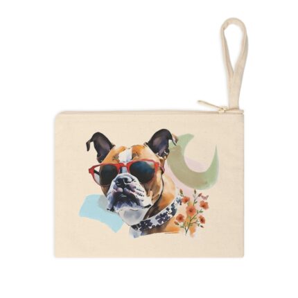 High-quality Boxer Zipper Pouch made from premium cotton canvas showcasing a robust Boxer design.