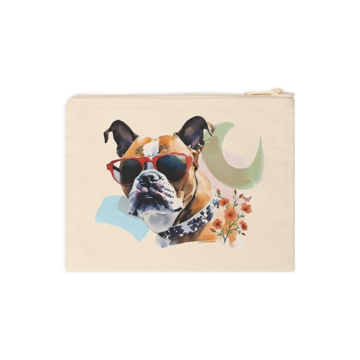 High-quality Boxer Zipper Pouch made from premium cotton canvas showcasing a robust Boxer design.